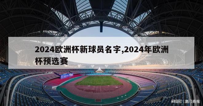 2024欧洲杯新球员名字,2024年欧洲杯预选赛